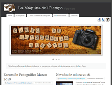 Tablet Screenshot of lamaquinadeltiempo.com.mx