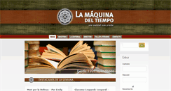 Desktop Screenshot of lamaquinadeltiempo.com
