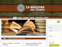Tablet Screenshot of lamaquinadeltiempo.com